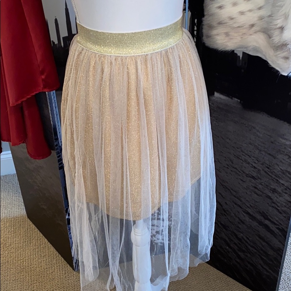 Gold skirt